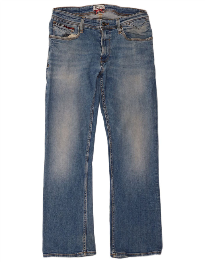 Tommy Hilfiger Masculino Bootcut Jeans W32 L30 Azul Algodão