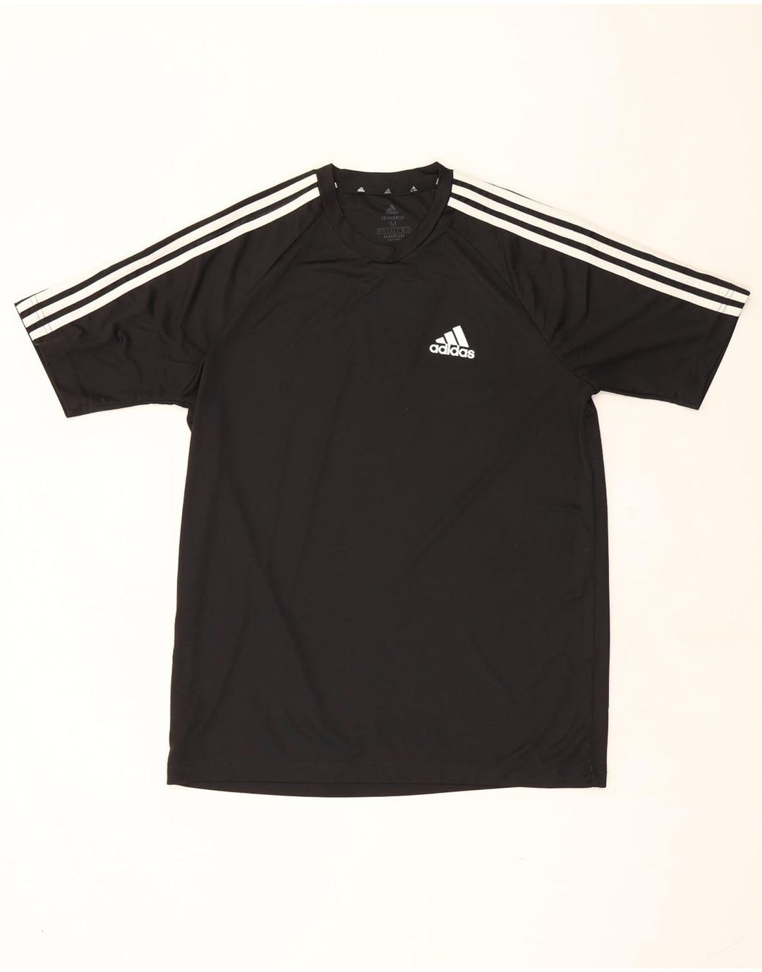 Adidas Mens Aeroready Camiseta Top Médio Poliéster Preto