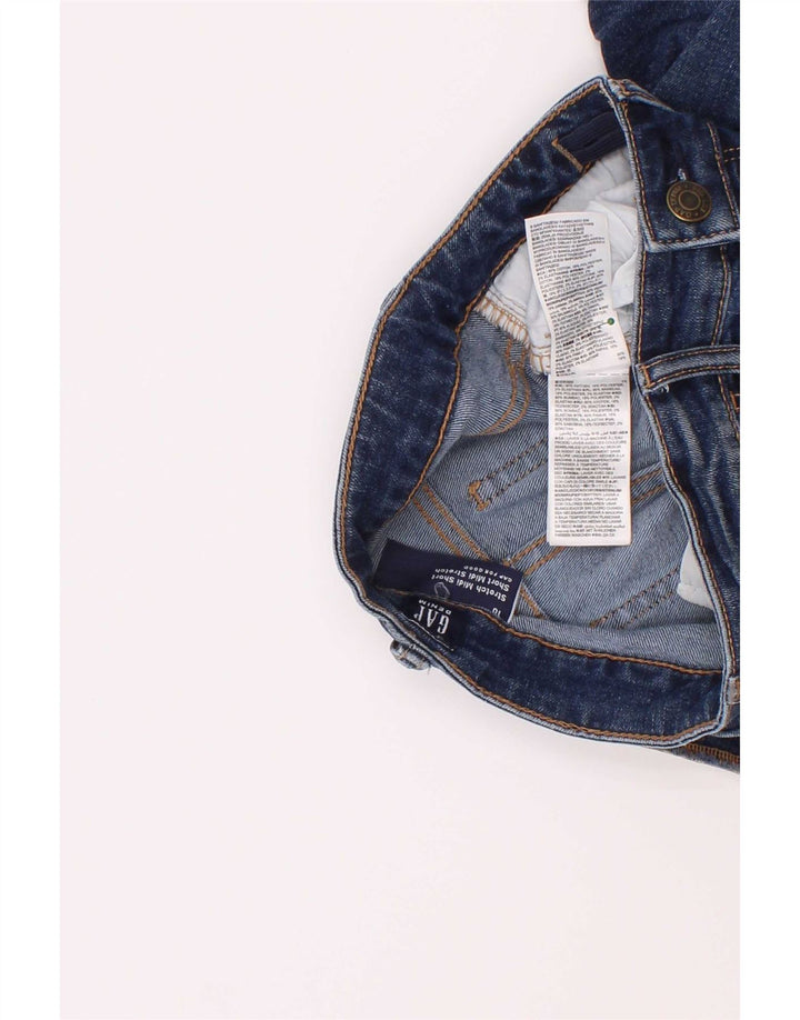 Shorts jeans Gap Boys 9-10 anos W24 algodão azul