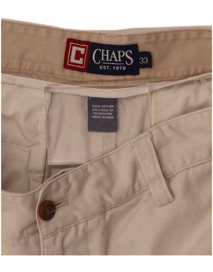 Shorts Chino Masculino CHAPS W33 Algodão Bege Médio