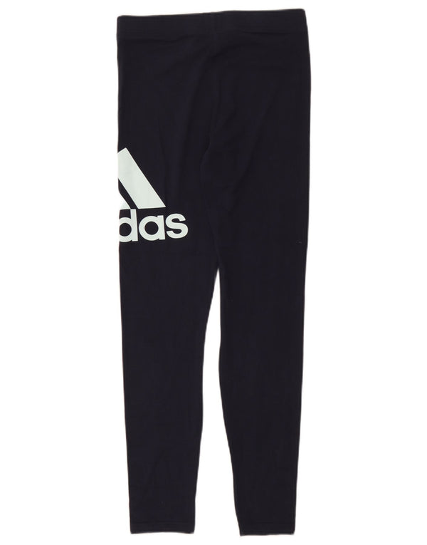 Leggings Adidas Meninas Graphic 14-15 Anos Azul Marinho Algodão