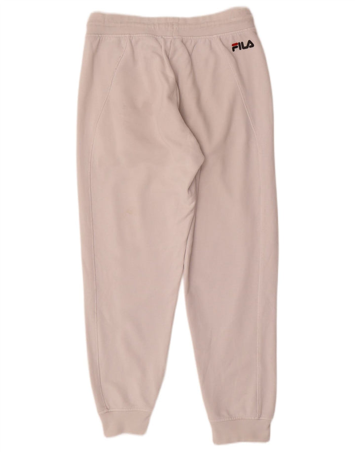 Calça de treino masculina Fila joggers pequeno algodão branco