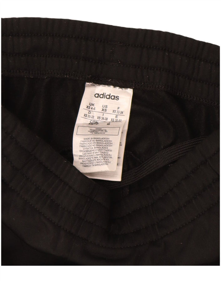 Calças de treino femininas ADIDAS UK 4/6 XS preto poliéster