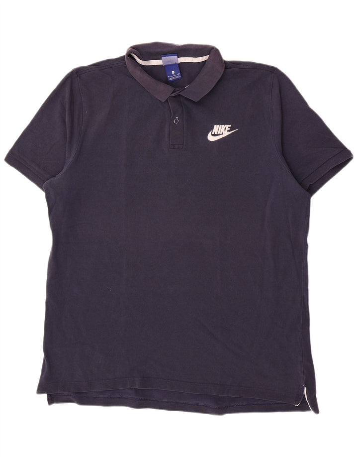 Camisa polo masculina Nike XL azul marinho algodão