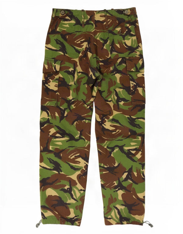 Calça cargo reta masculina vintage W32 L31 camuflagem verde