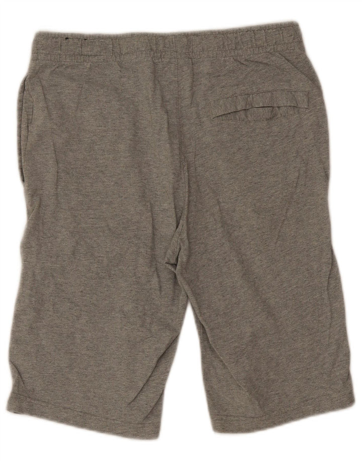 Nike Mens Bermuda Sport Shorts Médio Cinza Algodão