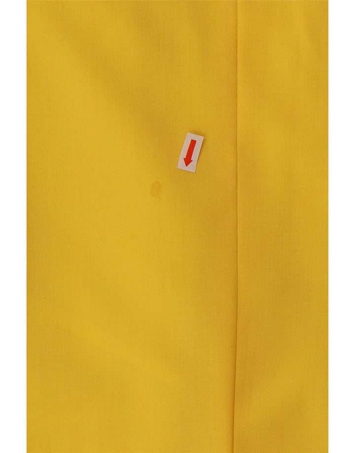 Jaqueta blazer masculina VINTAGE com 2 botões Reino Unido 40 grande lã amarela