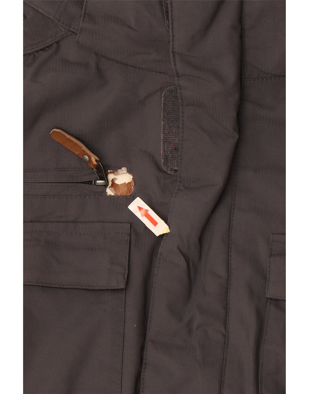 Jaqueta corta-vento feminina com capuz ANIMAL UK 8 pequena poliamida cinza