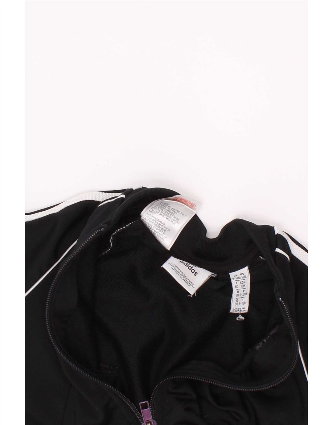 Casaco de treino Adidas Baby Boys 9-12 meses preto poliéster