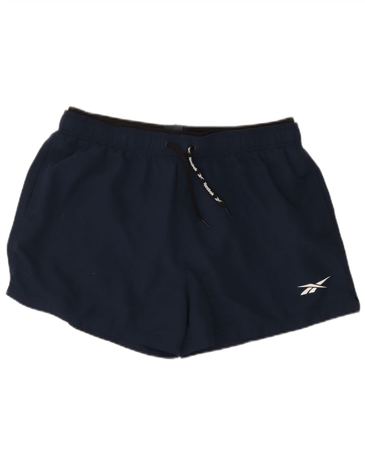 Shorts de natação masculino Reebok XL azul marinho poliéster