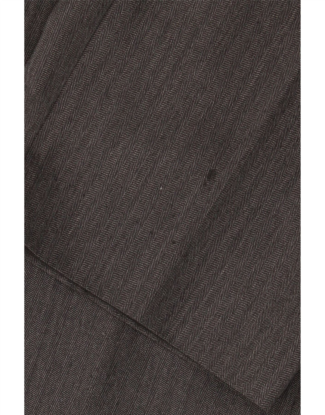 Calça masculina de terno reto Marks & Spencer W36 L31 lã espinha de peixe cinza