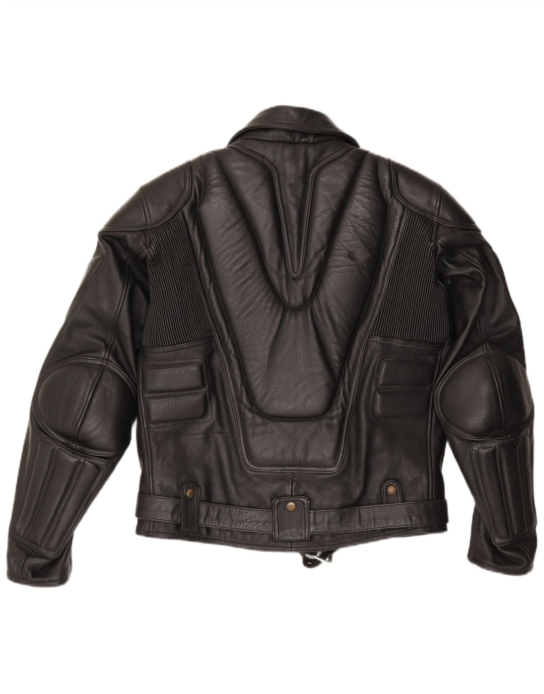 Jaqueta de couro masculina vintage para motociclista Reino Unido 38 couro preto médio