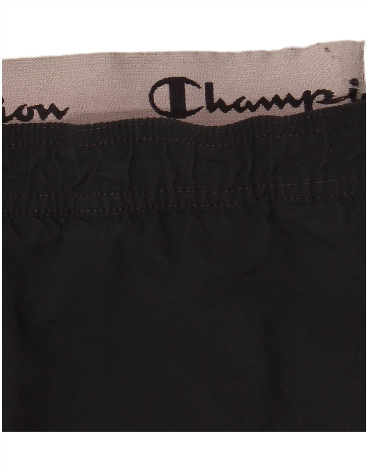 Shorts esportivos gráficos masculinos Champion grande bloco colorido preto