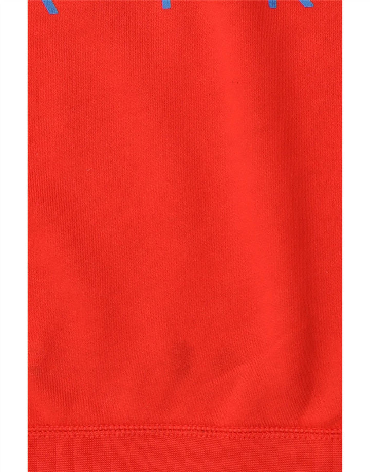 Nike masculino gráfico moletom jumper pequeno algodão vermelho