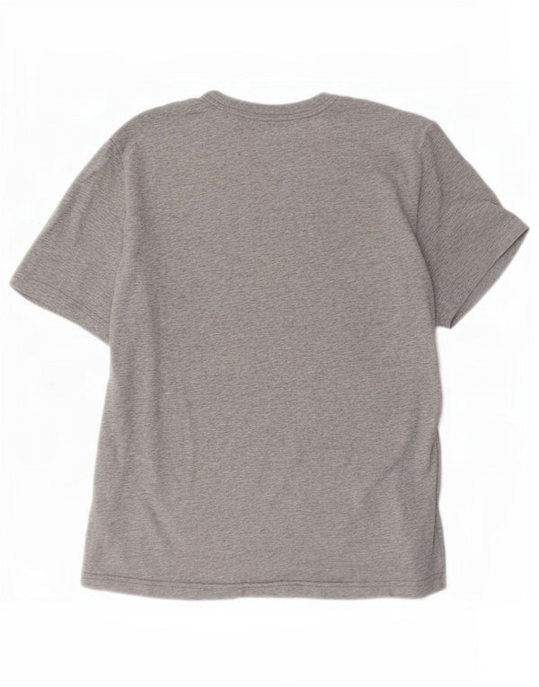 Camiseta Nike Masculina Dri Fit Top Pequeno Algodão Cinza