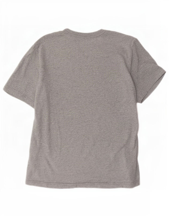 Camiseta Nike Masculina Dri Fit Top Pequeno Algodão Cinza