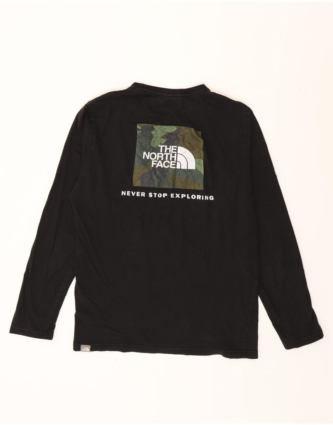 The North Face Mens Graphic Top Manga Longa Pequeno Preto