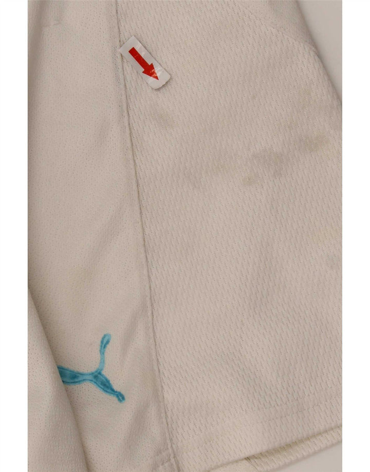 Puma Mens SS Lazio Sport Shorts Grande Poliéster Branco