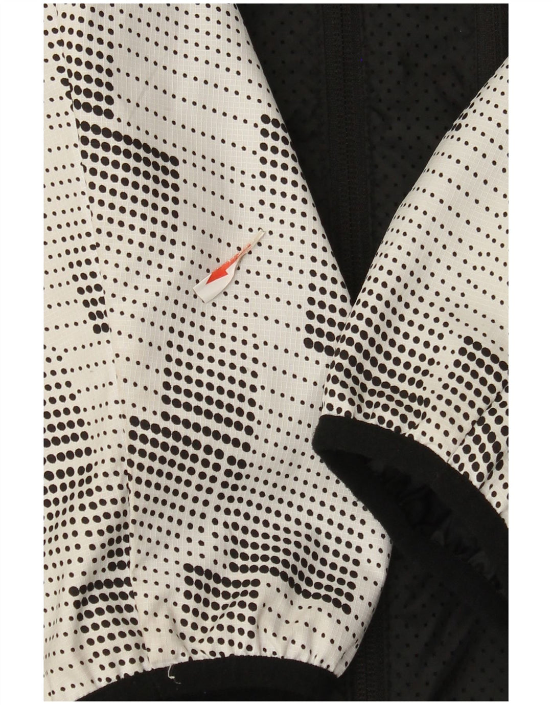 Jaqueta de chuva masculina Nike com capuz UK 42 XL preta colorblock poliéster