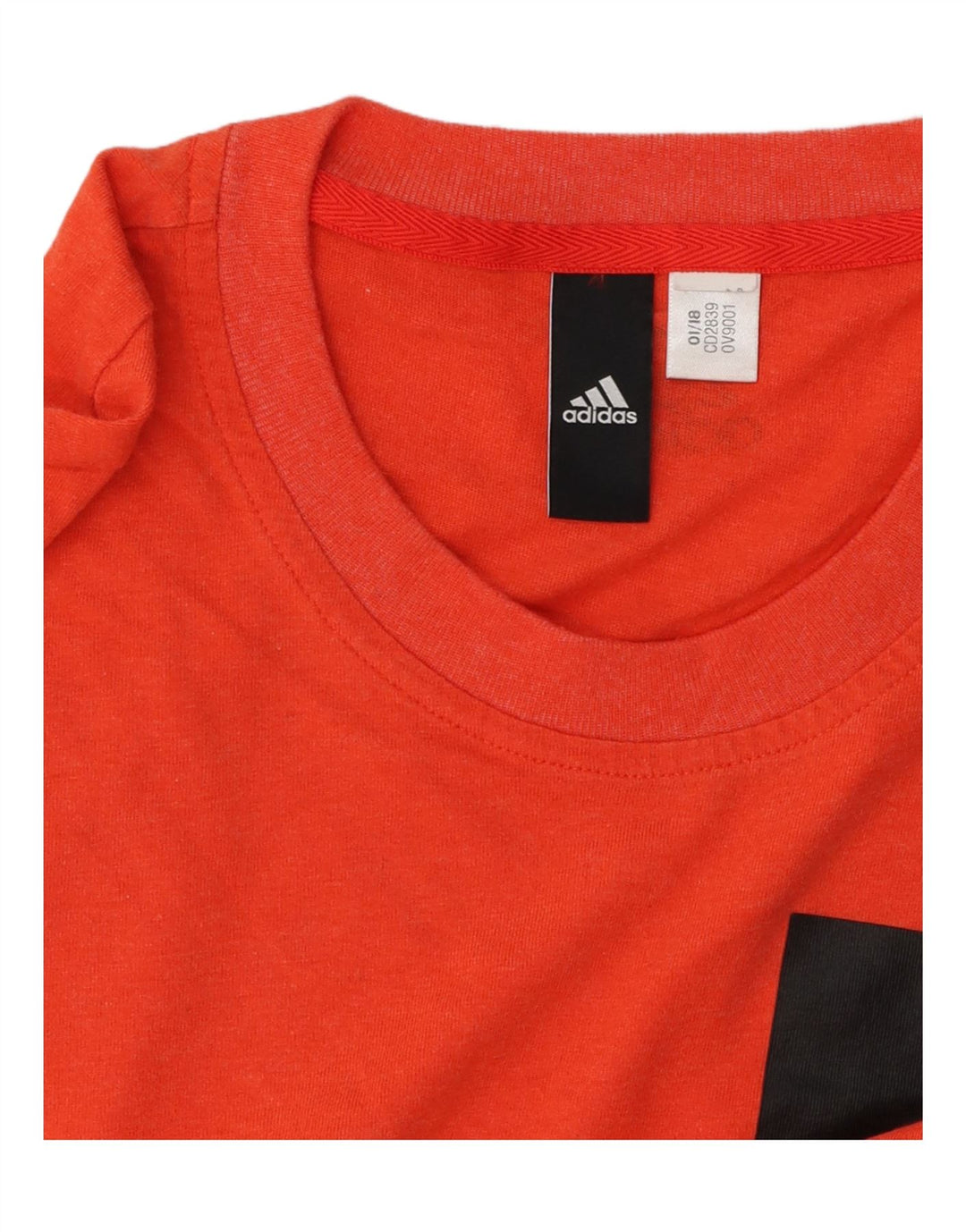 ADIDAS Mens Graphic T-Shirt Top Pequeno Laranja