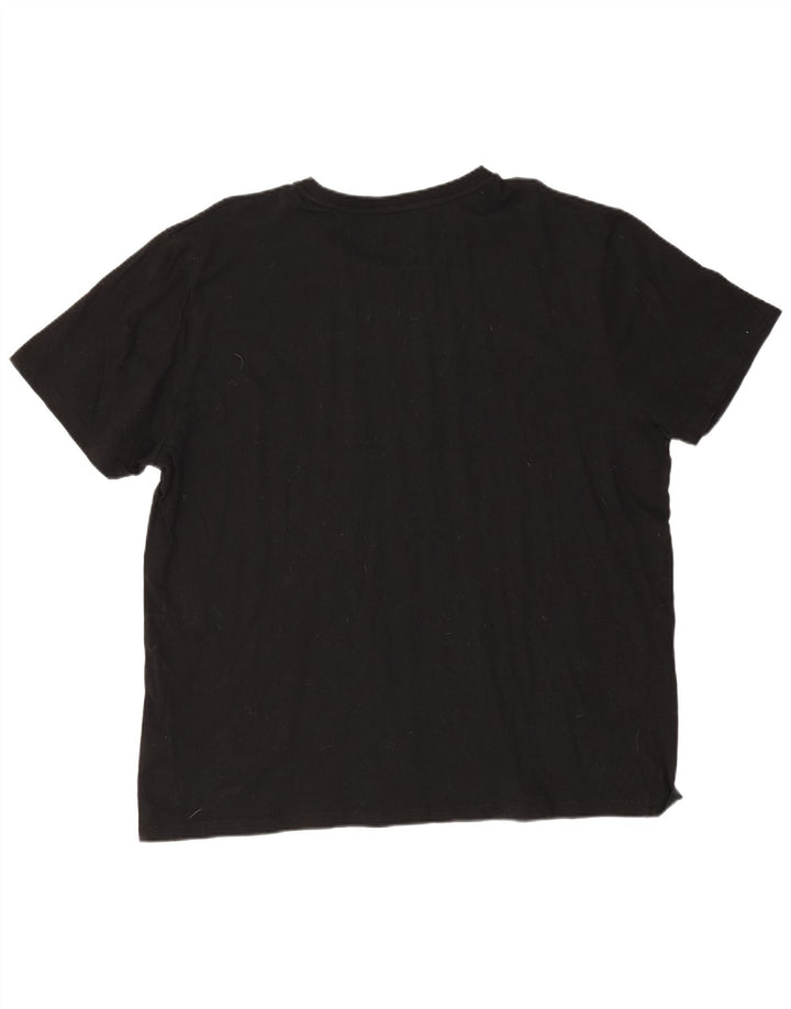Camiseta masculina Fila Top 3XL algodão preto