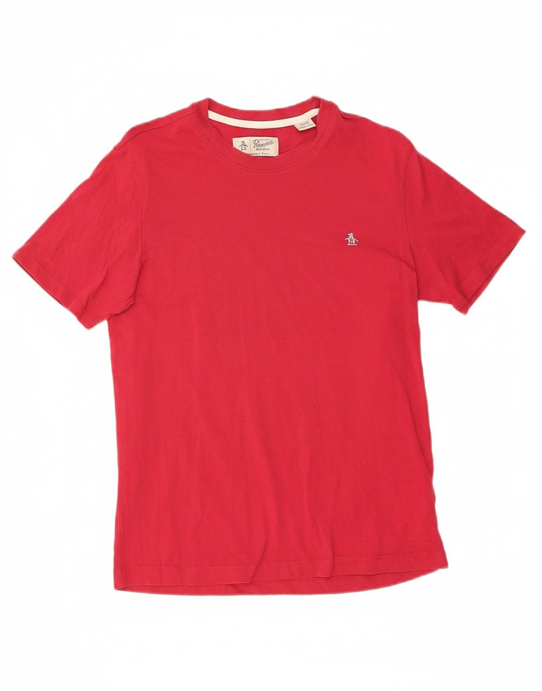 Camiseta masculina PENGUIN top pequeno algodão vermelho