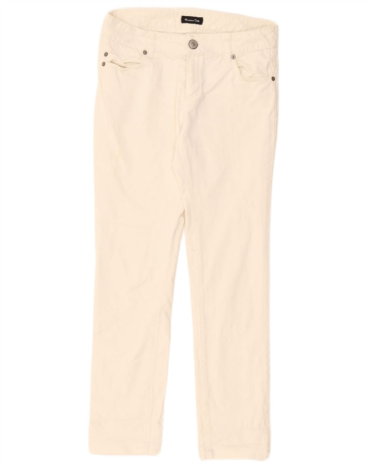 Calça jeans feminina Massimo Dutti W28 L27 branca
