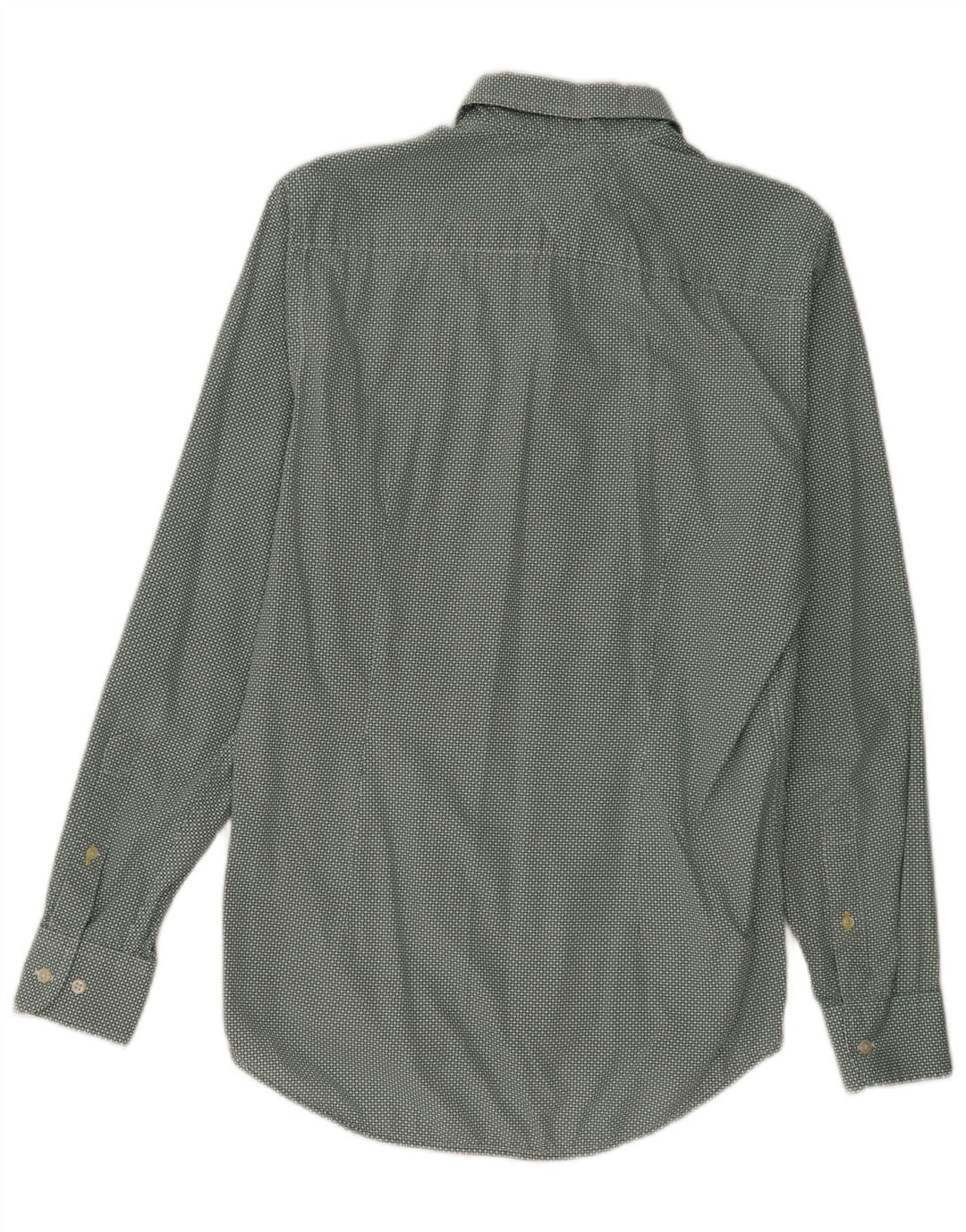 Tommy Hilfiger Mens Slim Fit Camisa Médio Verde Manchado