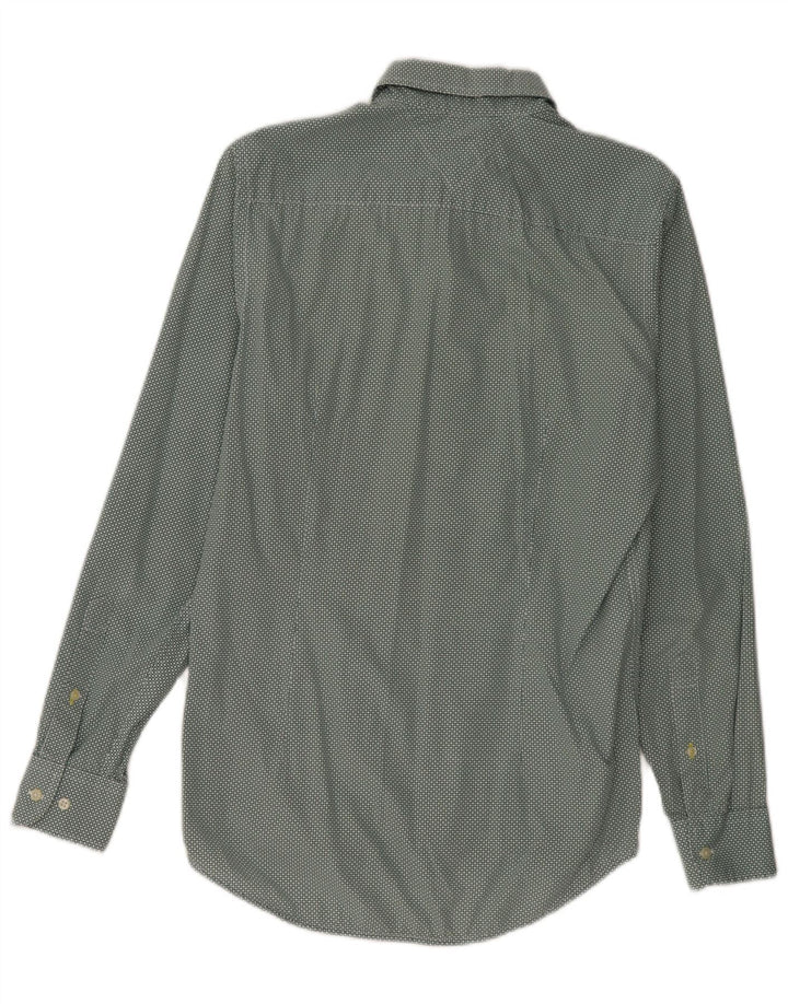 Tommy Hilfiger Mens Slim Fit Camisa Médio Verde Manchado