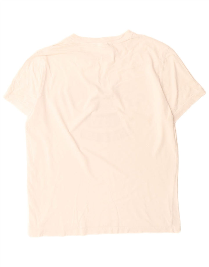 Camiseta gráfica masculina Champion Top Médio Branco