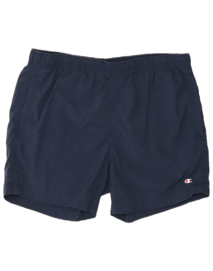 Shorts de natação masculino Champion XL azul marinho poliamida