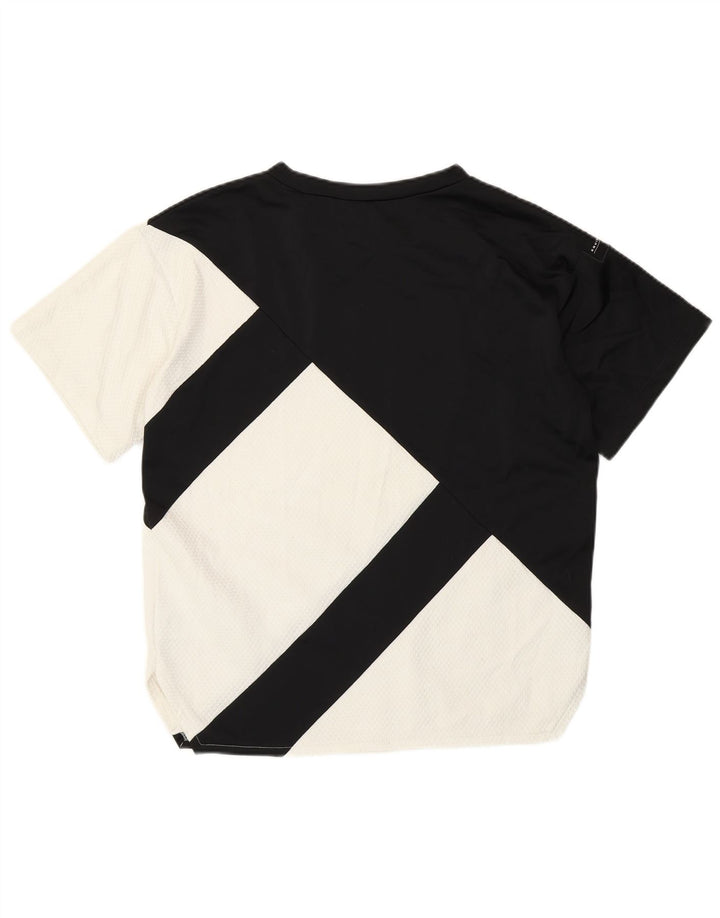 Camiseta feminina ADIDAS UK 12 médio preto colorblock poliéster