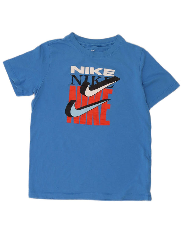 Camiseta Nike Boys Graphic Top 12-13 anos grande algodão azul