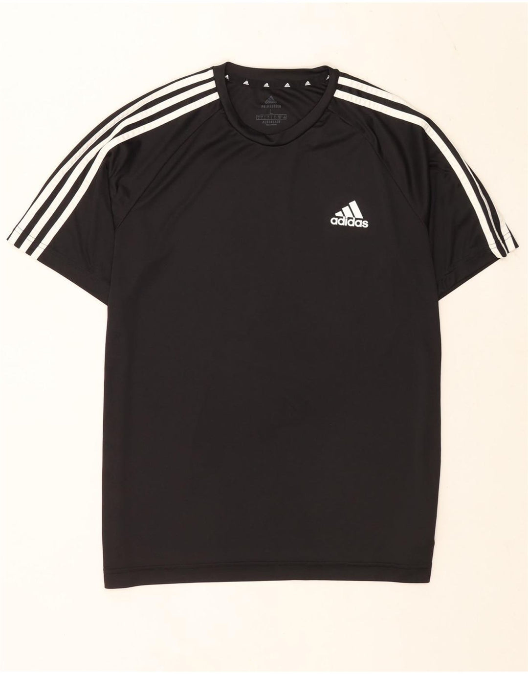 Adidas Mens Aeroready Camiseta Top Grande Poliéster Preto