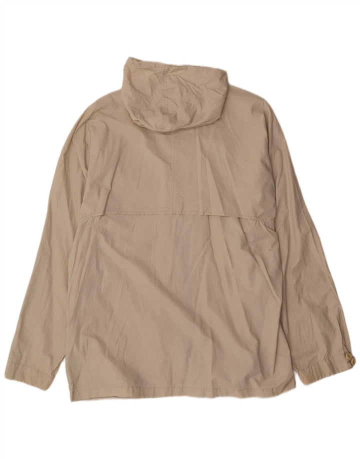 Jaqueta corta-vento masculina com capuz ICEBERG IT 48 algodão bege médio