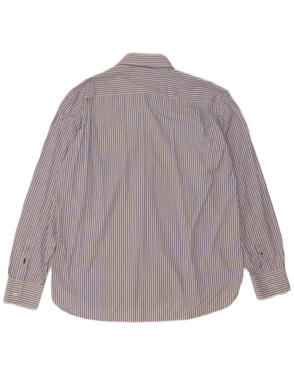Camisa masculina Tommy Hilfiger XL listrada azul algodão