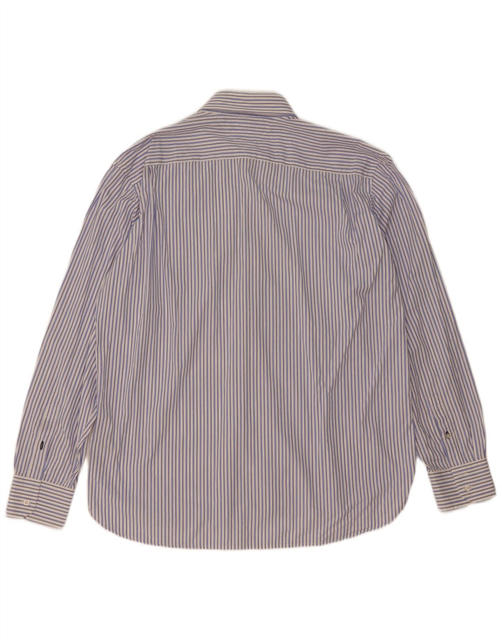 Camisa masculina Tommy Hilfiger XL listrada azul algodão