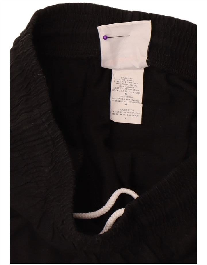 Calça esportiva masculina Champion Joggers grande algodão preto