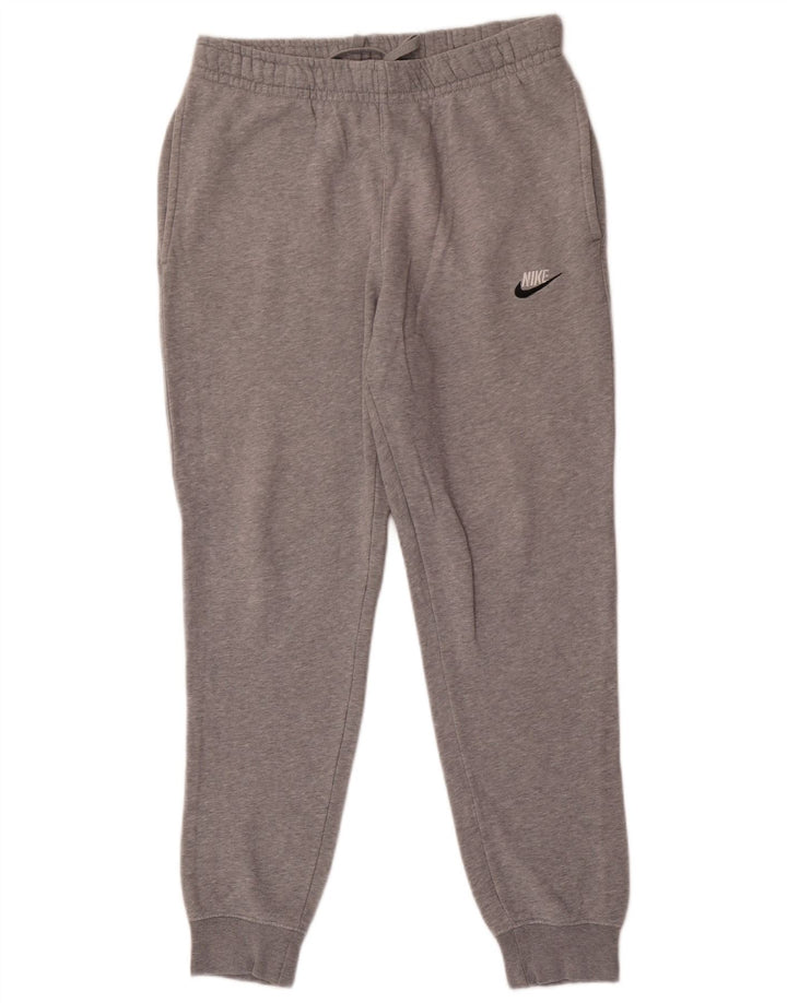 Calça de treino masculina Nike joggers pequeno algodão cinza