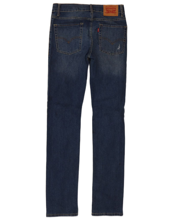 Levi's Meninos 510 Jeans Skinny Distressed 15-16 Anos W30 L32 Azul Algodão