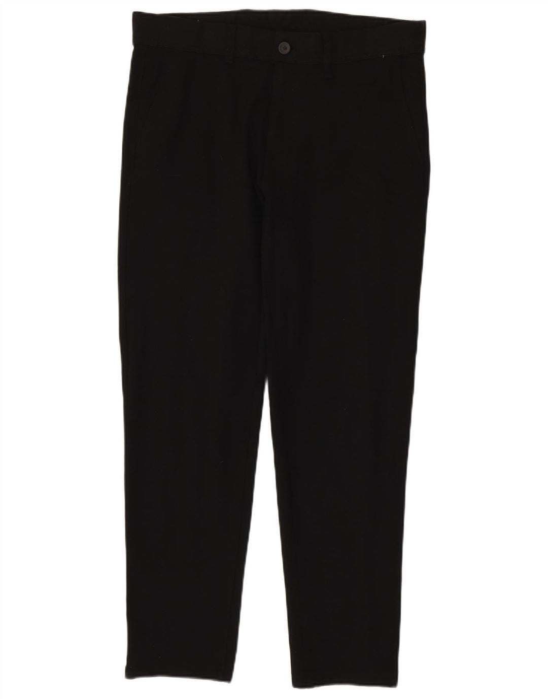 Zara Mens Slim Chino Calças EU 40 Médio W31 L29 Poliéster Preto