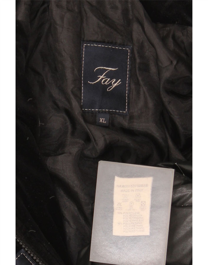 Jaqueta acolchoada feminina Fay UK 18 XL polietileno preto