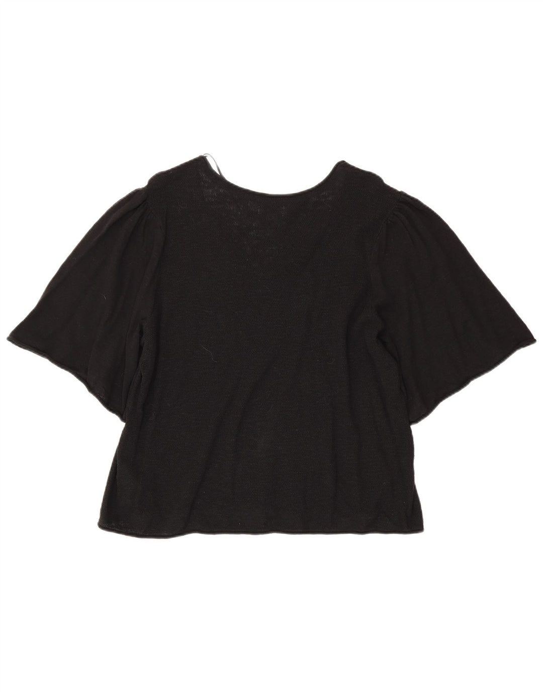 Blusa feminina Fat Face Top UK 18 XL algodão preto