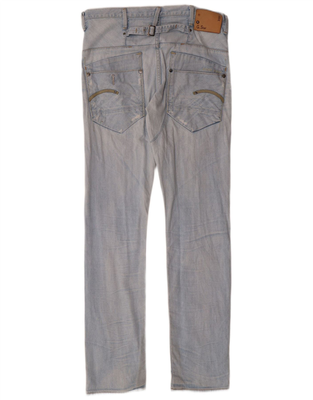 G-STAR Masculino 3301 Jeans Slim W32 L34 Azul Algodão