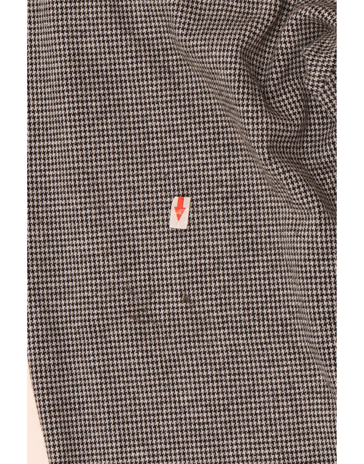 Calças cortadas femininas Marks & Spencer UK 12 médio W28 L24 cinza