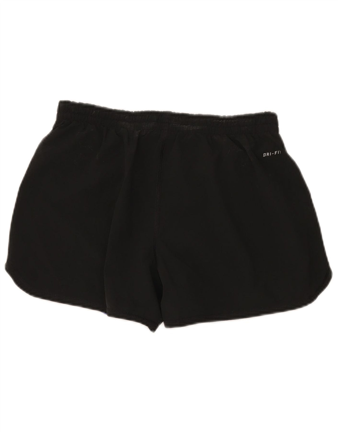Shorts esportivos femininos NIKE UK 8/10 pequeno poliéster preto