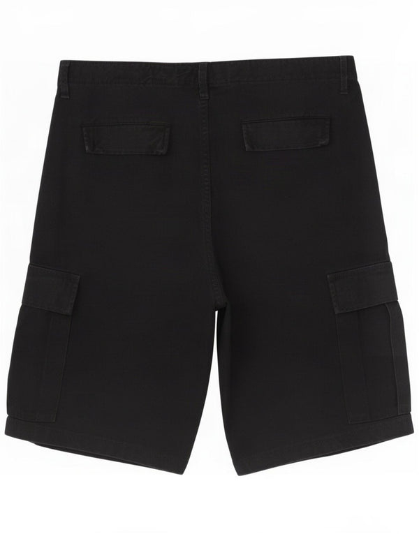 Wild Jeans Mens Cargo Shorts XL W38 Algodão Preto