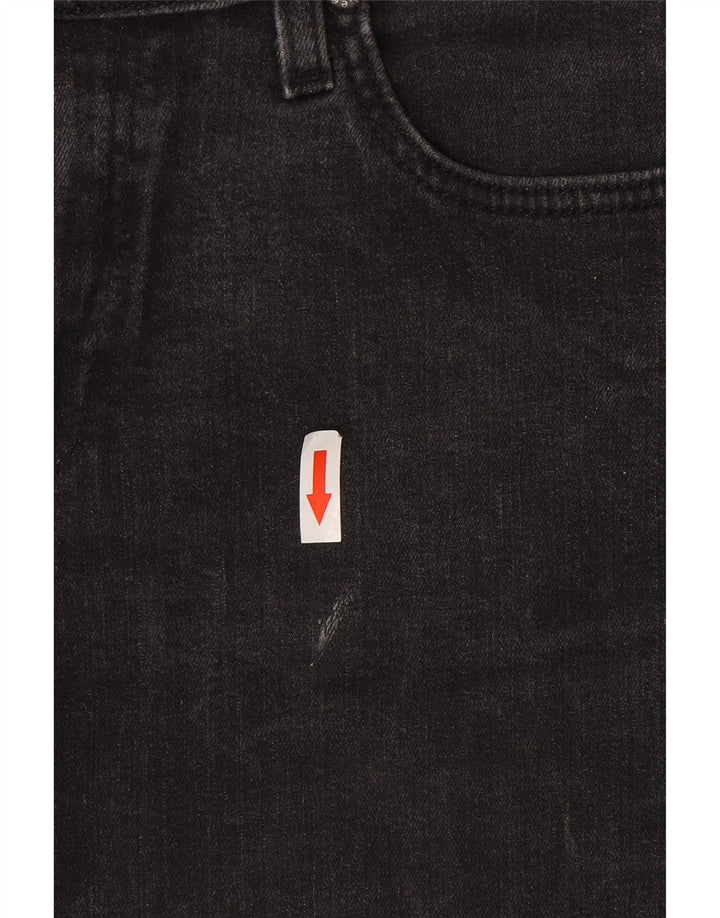 Lee Womens Marion Straight Jeans W28 L33 Cinza Algodão