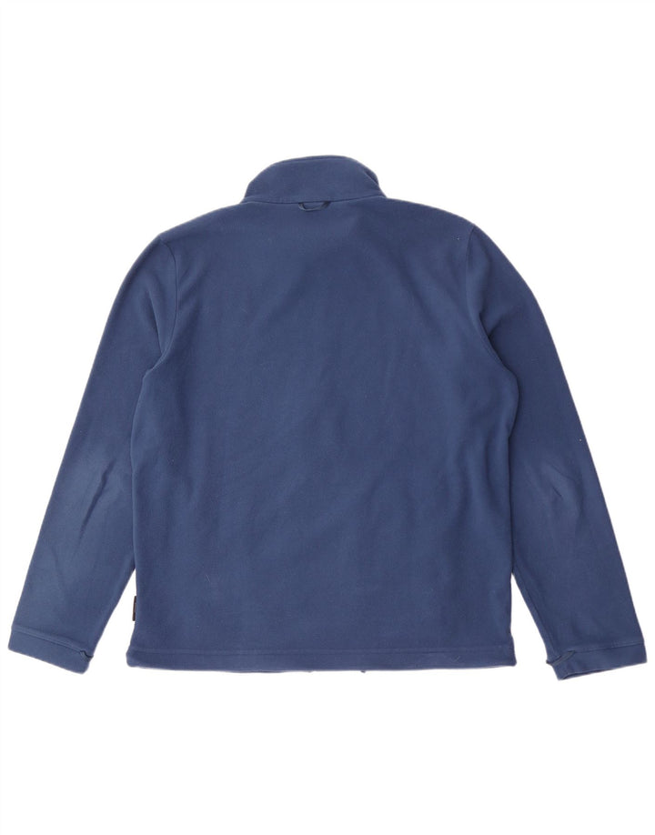 Jaqueta de lã masculina Jack Wolfskin Reino Unido 42 poliéster azul grande