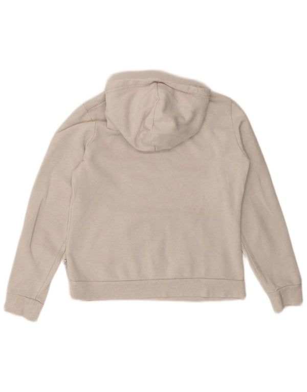 Puma feminino moletom com capuz UK 12 médio branco poliéster